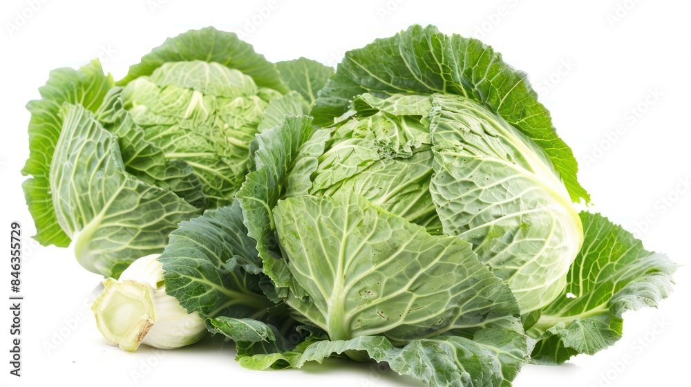 Cabbage isolated white background Cabbage isolated white background
