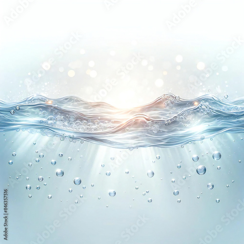 水の中をイメージしたグラフィック素材