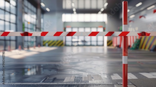 Wallpaper Mural truck Parking lot, check post for traffic police Torontodigital.ca