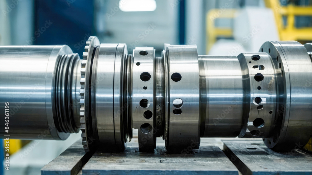Industrial equipment in a factory. Industrial background of an oil refinery with pipes, valves and pumps Industrial equipment in a factory. Industrial background of an oil refinery with pipes, valves and pumps