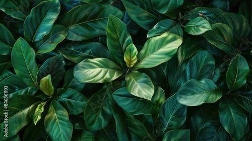 Wallpaper Mural Close up of lovely fresh leaves Torontodigital.ca