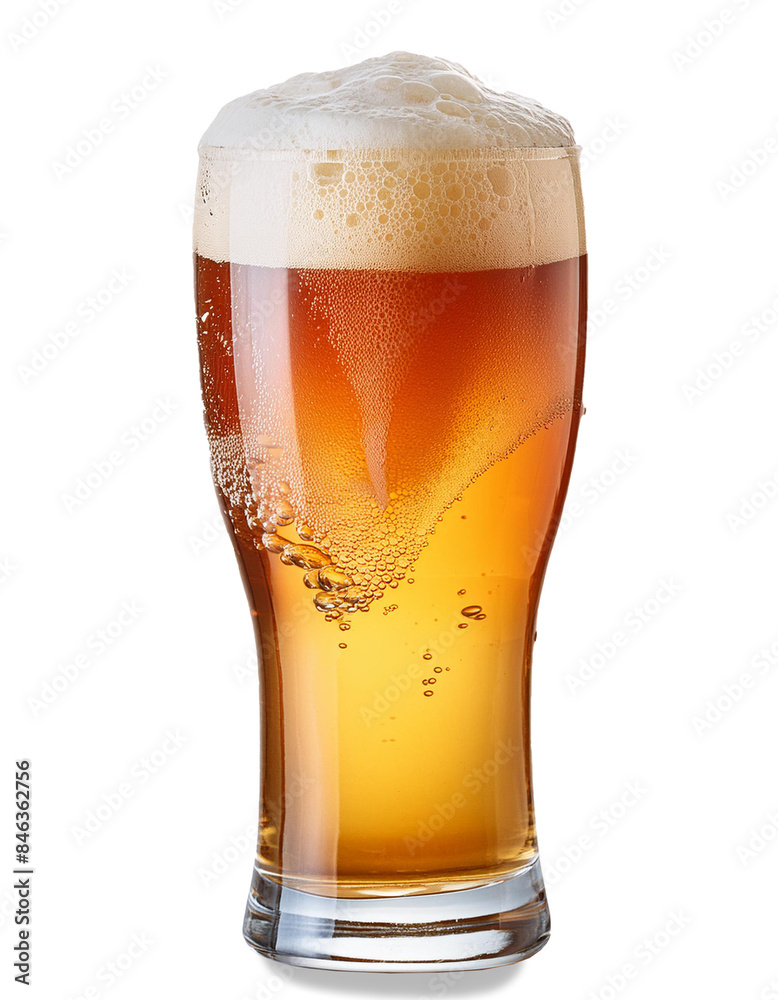 glass of beer isolated on white background,Tulip pint glass of fresh delicious golden-colored beer with cap of foam isolated on white background. glass of beer isolated on white background,Tulip pint glass of fresh delicious golden-colored beer with cap of foam isolated on white background.