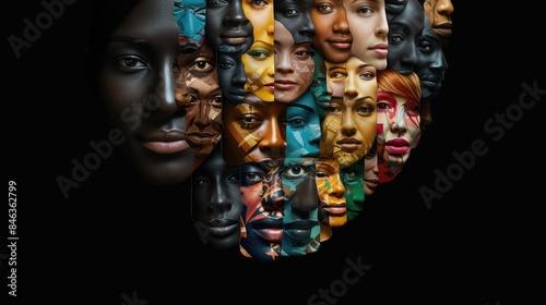 an image representing the issue of racial discrimination and diversity.