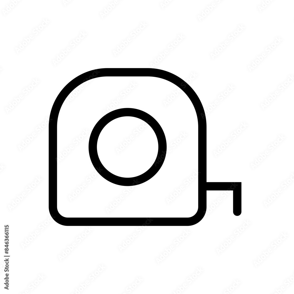 Measuring Tape Icon Perfect for Construction and DIY Projects Measuring Tape Icon Perfect for Construction and DIY Projects