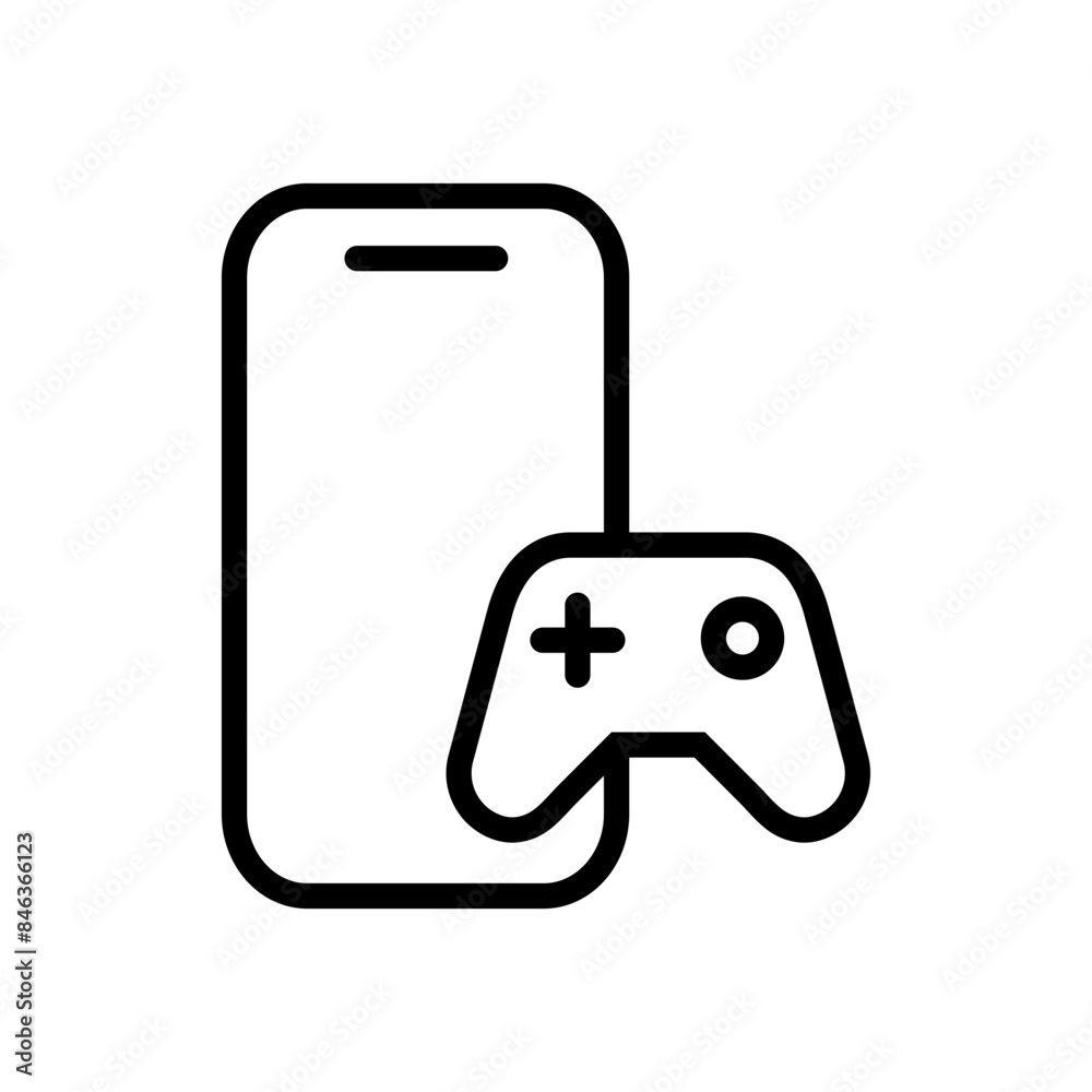 Mobile Phone Game Icon Ideal for Gaming and App Designs Mobile Phone Game Icon Ideal for Gaming and App Designs