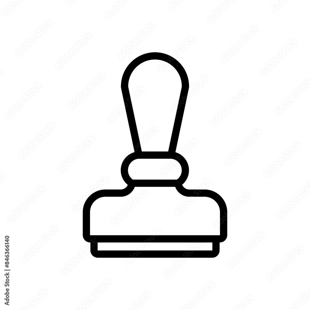 Rubber Stamp Icon Ideal for Office and Document Authentication Illustrations Rubber Stamp Icon Ideal for Office and Document Authentication Illustrations