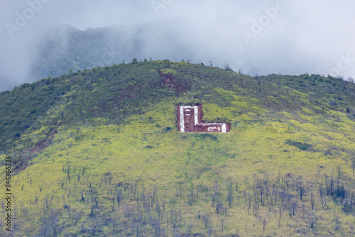 Lahaina Luna High School L Over Lahaina, Maui, Hawaii