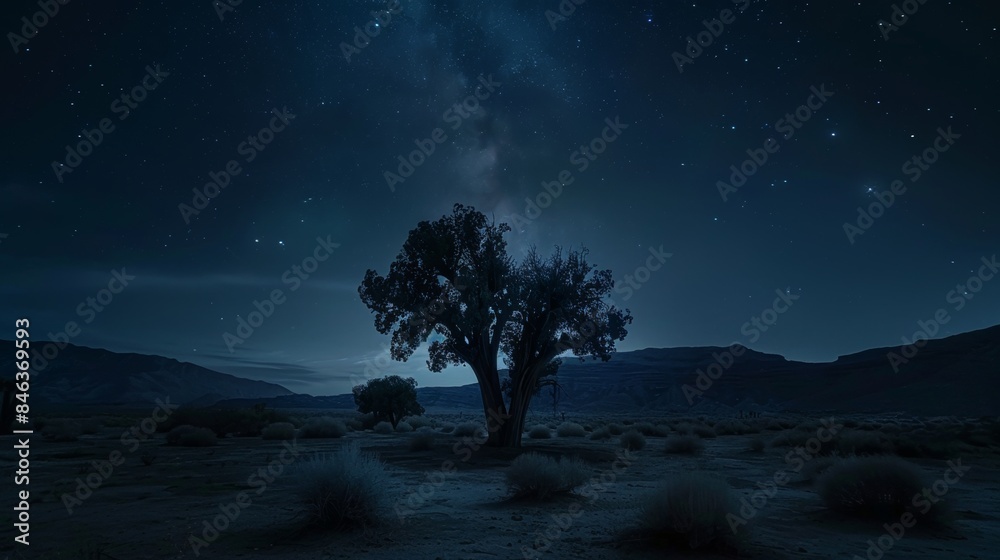 Dark Night Sky in the Desert Dark Night Sky in the Desert