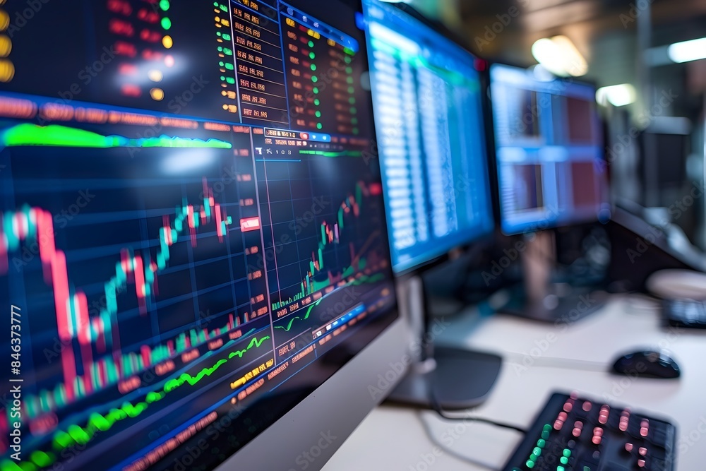 Digital Market Dashboard for Web and IoT Trading Concept Digital Market Dashboard for Web and IoT Trading Concept