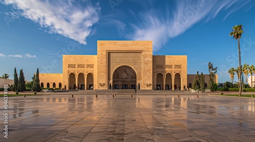 Landscape of Majestic Grand Theatre of Rabat Morocco_Paysage du Majestueux Grand Thtre de Rabat Maroc : Generative AI photo