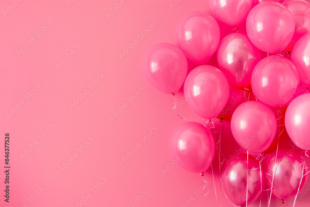 baloons with pink background baloons with pink background