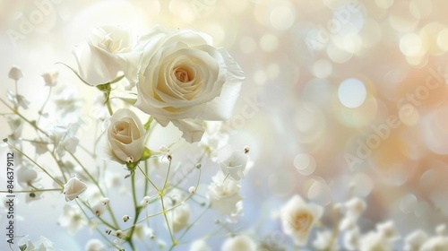 Bright Hybrid Tea Rose Petals in Sunlight