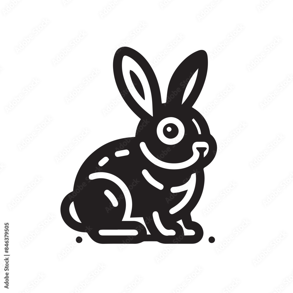 easter bunny with a heart