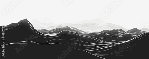 Water | Minimalist and Simple Silhouette - Vector illustration