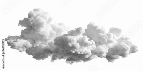 A large white cloud with a grayish tint