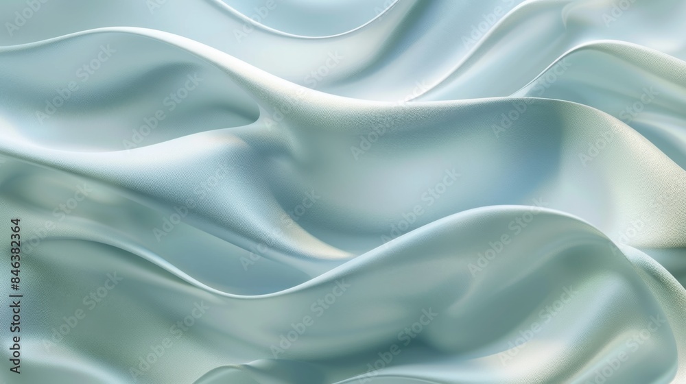 Obraz premium High-resolution background image with soft, smooth curves and evenly arranged wavy lines in a single color tone. The gentle transitions and serene design emphasize smoothness and flow.