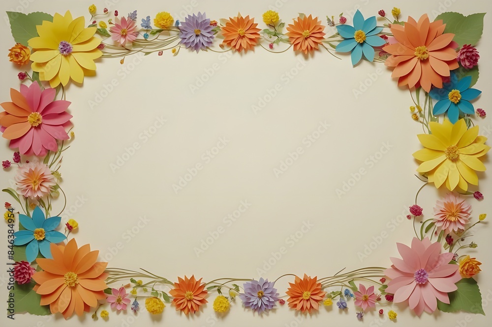 Several different shapes of stationery using floral patterns Several different shapes of stationery using floral patterns