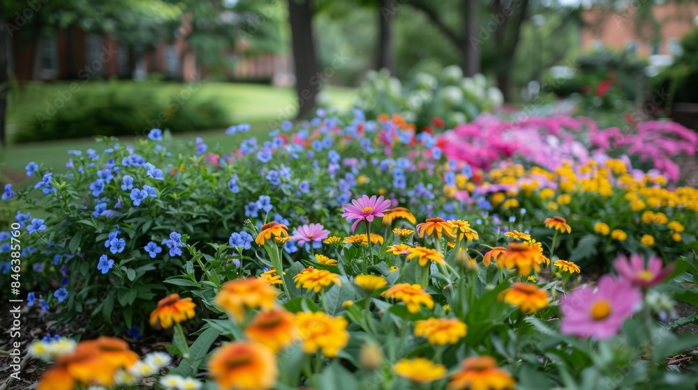 Obraz premium Fresh Air in the Flower Garden