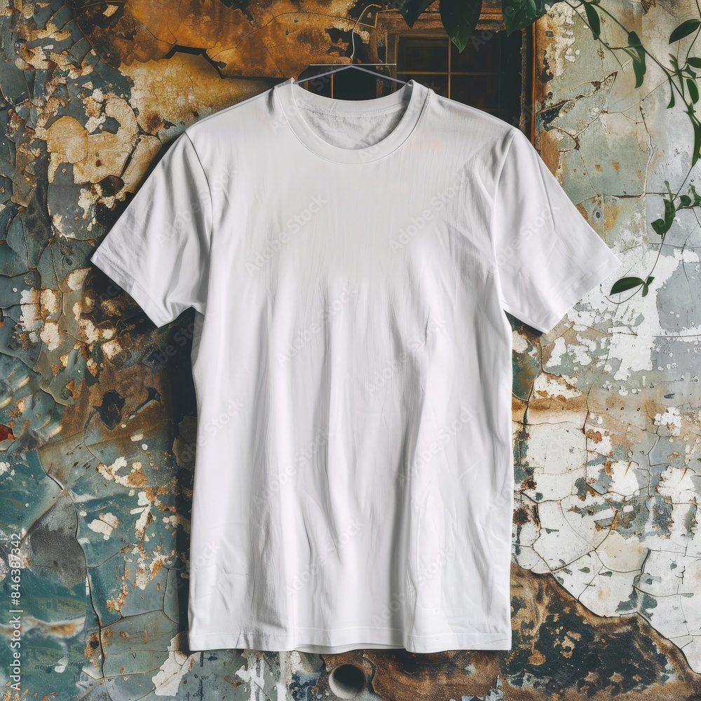 Plain White T-Shirt Mockup Photo Plain White T-Shirt Mockup Photo