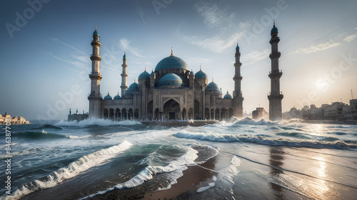 AI image generate of the beauty of the mosque