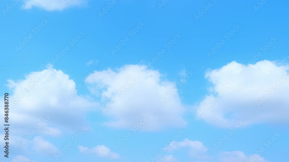 The tranquil movement of light white clouds against the deep blue of the sky, speeding by in a beautifully filmed time-lapse, brings the essence of a relaxing summer day. Timelapse. 4K.
The tranquil movement of light white clouds against the deep blue of the sky, speeding by in a beautifully filmed time-lapse, brings the essence of a relaxing summer day. Timelapse. 4K.