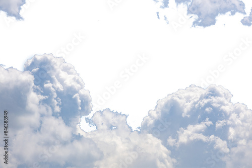 real clouds with transparent background in high resolution, fog