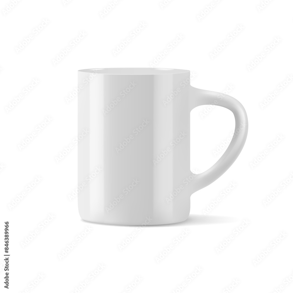 White empty coffee mug template, isolated on white background. White empty coffee mug template, isolated on white background.