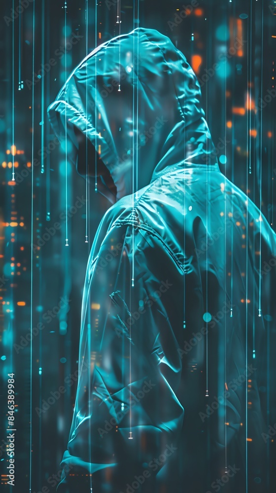 Stolen information, data leak, hacking risks, cybersecurity breach ...