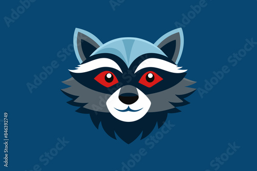 Graphic design funny cartoon wearing eye mask