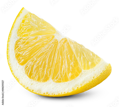 Lemon fruit slice isolated png. Lemon slice on transparent background. PNG format. Lemon slice no background. Full depth of field.