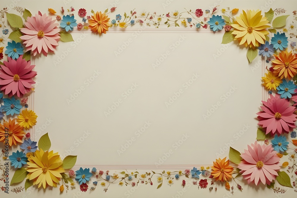 Several different shapes of stationery using floral patterns Several different shapes of stationery using floral patterns