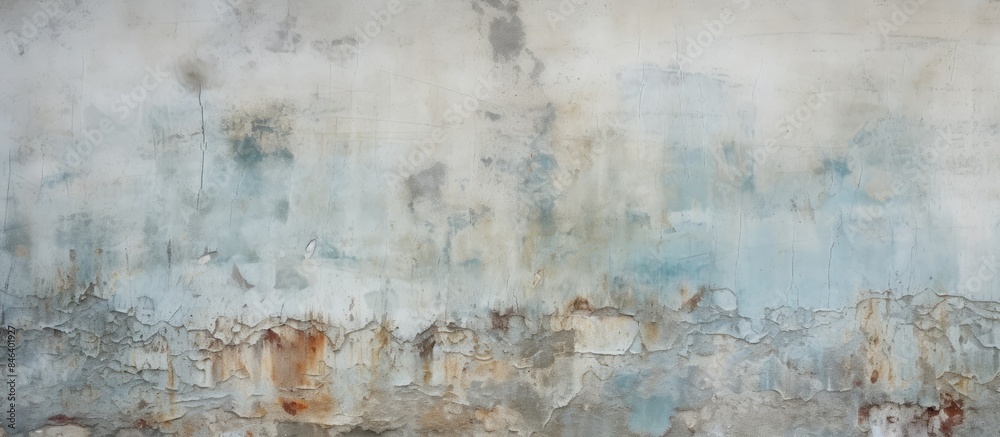 A copy space image of a cement wall with noticeable paint stains