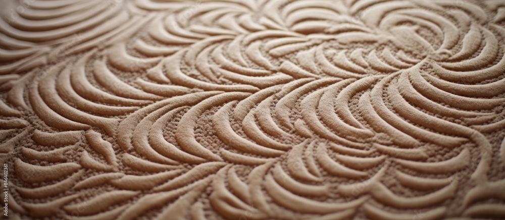 A close up copy space image of a clean smooth carpet with a decorative background displaying a natural pattern on the floor or wall A close up copy space image of a clean smooth carpet with a decorative background displaying a natural pattern on the floor or wall