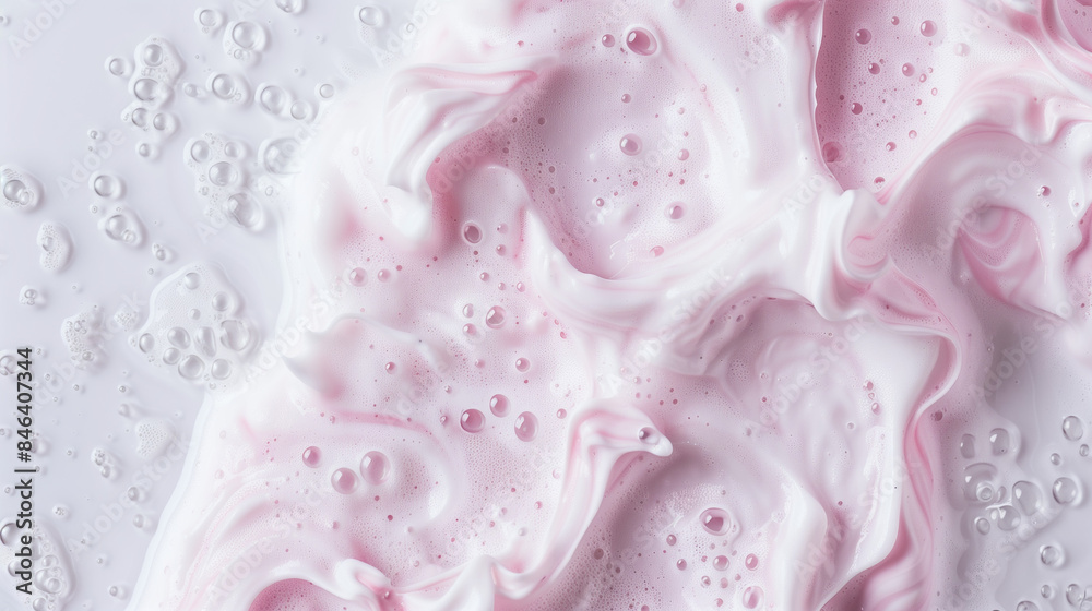 On a white background you can see thick soap foam that spreads gently. Its white, fluffy shapes create a delicate contrast with the clean background, making the whole thing look very fresh and clean. On a white background you can see thick soap foam that spreads gently. Its white, fluffy shapes create a delicate contrast with the clean background, making the whole thing look very fresh and clean.