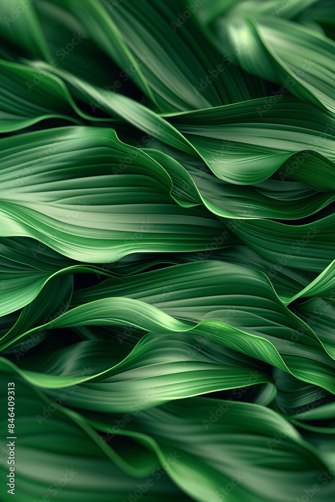 Abstract Close Up of Green Leaves with Flowing Texture. Nature Background, copy space. Abstract Close Up of Green Leaves with Flowing Texture. Nature Background, copy space.