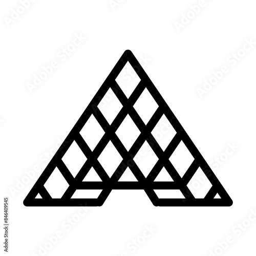 louvre pyramid icon