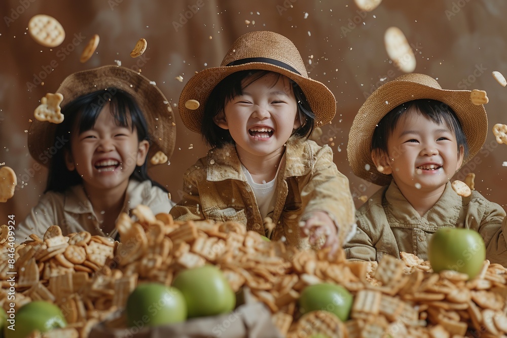 Two children and cookies Two children and cookies