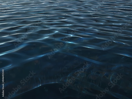 Clean Water Texture. Realistic Water Surface Overlay. Transparent Background