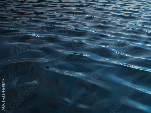 Clean Water Texture. Realistic Water Surface Overlay. Transparent Background