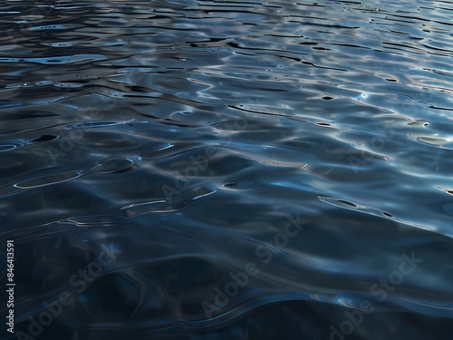 Clean Water Texture. Realistic Water Surface Overlay. Transparent Background
