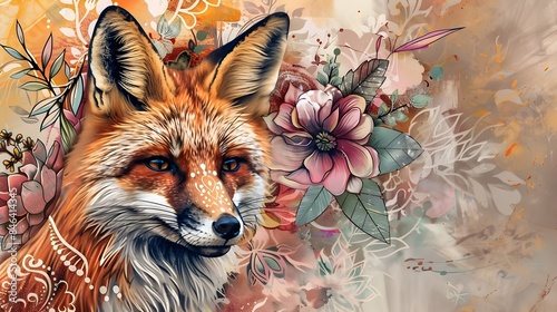 Boho Inspired Fox Portrait ...