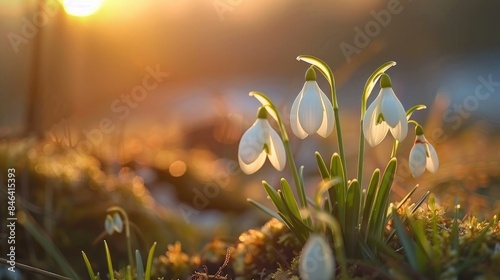 Beautiful snowdrops, one of the earliest signs of spring