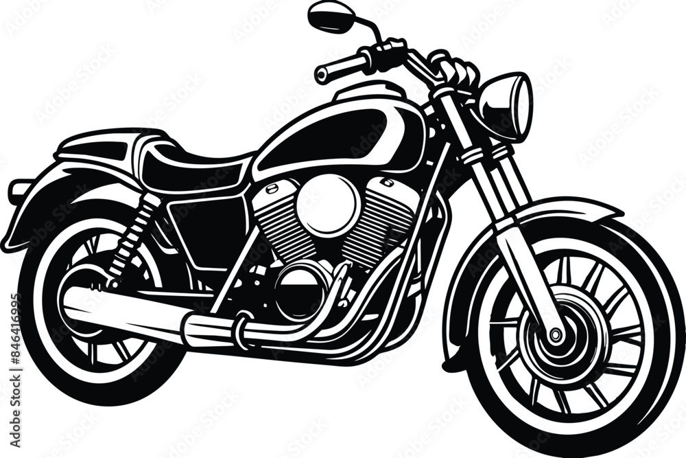 Fototapeta premium motorcycle on a white background