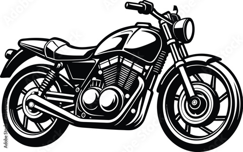 motorcycle on a white background