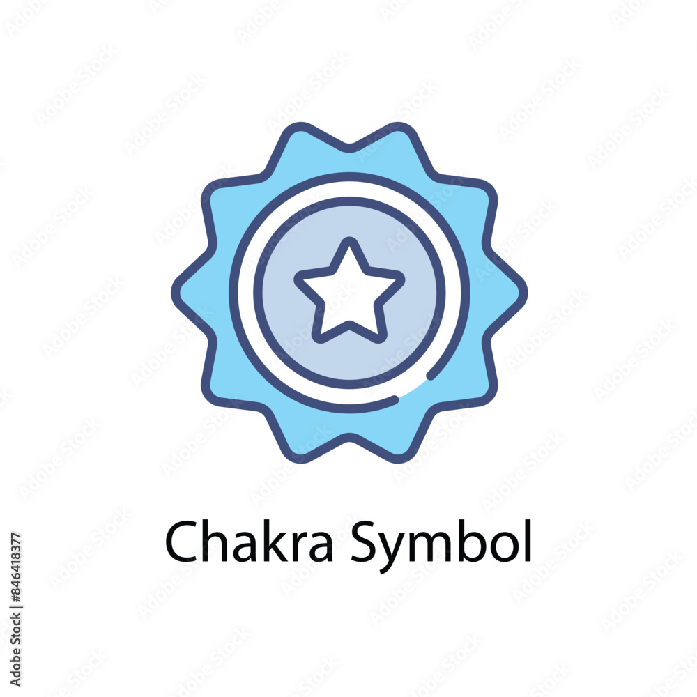 Chakra Symbol vector icon Chakra Symbol vector icon