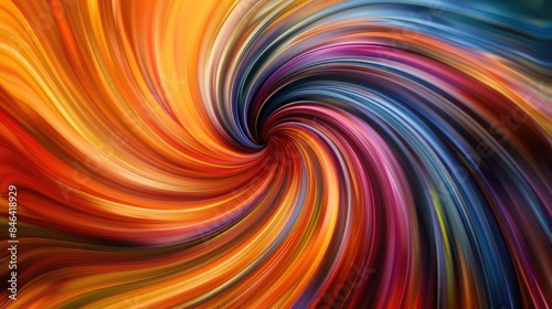 Abstract swirls of colors in dynamic motion