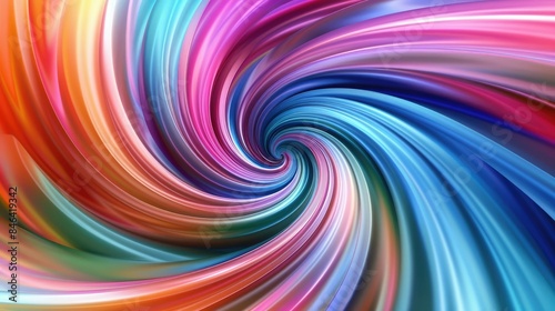 Abstract swirls of colors in dynamic motion