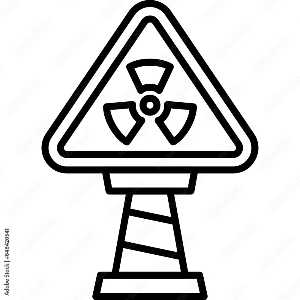 Toxic Chemicals Sign Board Icon Toxic Chemicals Sign Board Icon
