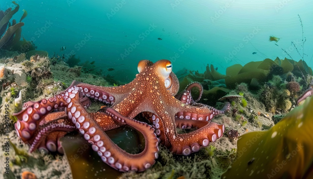 Beneath the Waves: A Common Octopus in Cape Town Beneath the Waves: A Common Octopus in Cape Town
