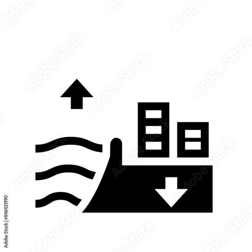 sinking land icon